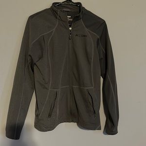 klim gray zip up
